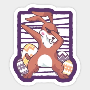 Easter Bunny Spring Gnome Easter Egg Hunting And Basket Gift Sticker
